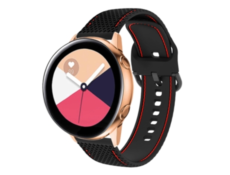 Correa para Galaxy Watch 5 / 5 Pro / 4 Silicona Costuras Bicolor negro AVIZAR