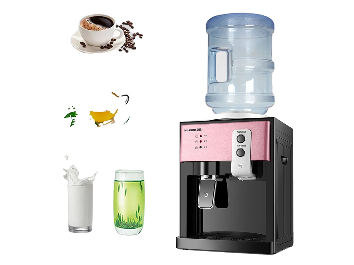 Dispensador de agua eléctrico, potencia de calentamiento de 550 W, diseño de carga superior, acero inoxidable duradero OEM