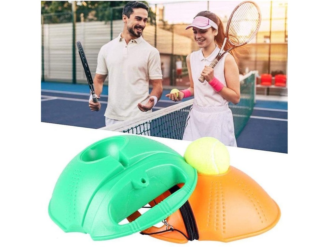 2026-entrenador De Tenis Pesado Con Base Rellenable Y Cuerda Elástica 15-30 Pies Para Practicar Golpes Y Mejorar Velocidad De Swing