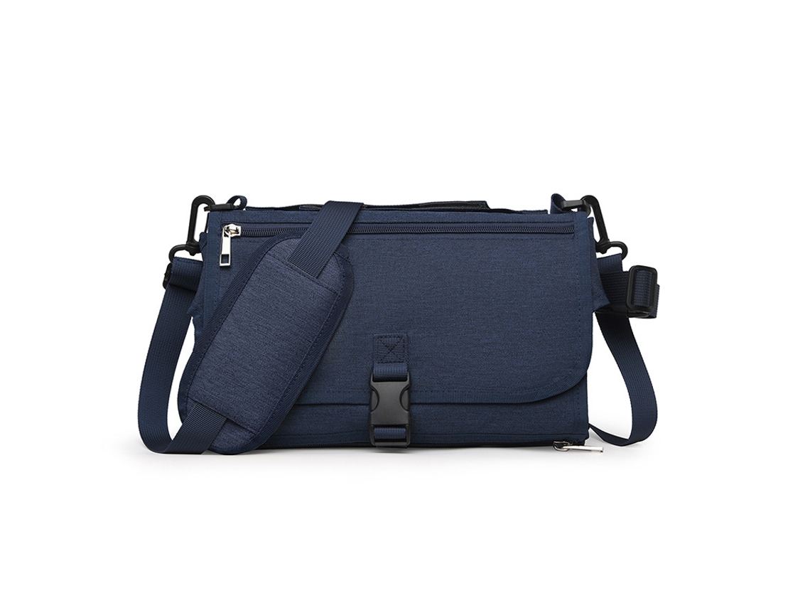 Bolso cambiador multifuncional para bebé, plegable, impermeable, lavable, para mamá, Cuich (azul)