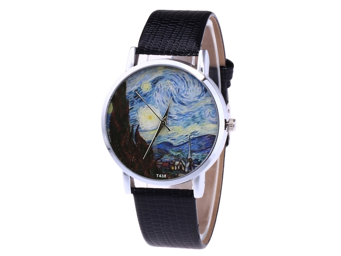 Reloj De Cuarzo Unisex Con Correa De Pu Zhoulianfa T438-yx (negro)