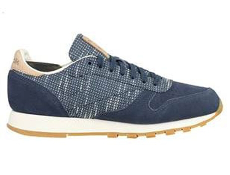 Zapatillas Deportivas REEBOK Classic Leather Hombre (Azul -Tejido, Material Sintético -42,5)