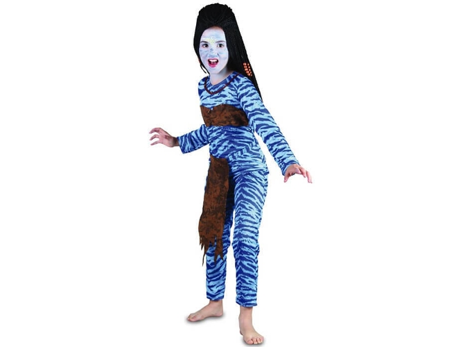 Disfraz de Niña DISFRAZZES Guerrera Azul (Talla: 10 a 12 años)