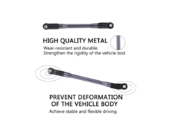 10 Eslabones Metálicos Con Puntas De Varilla De Plástico Para Coche Teledirigido Axial Scx10 Ii 90046 90047