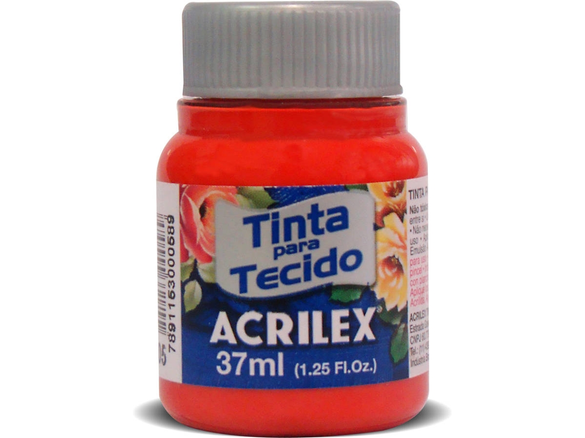 Tinta de Tela Mate Acrilex Coral (04140/586 37ml)