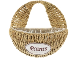 Cesta Colgante Decorativa De Pared Tejida Para Plantas De Interior Y Exterior.