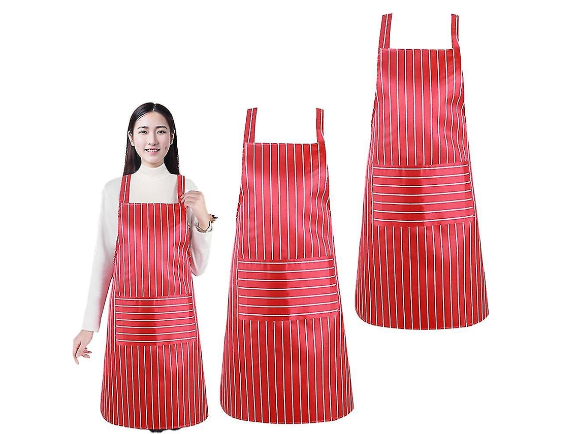 2 Delantales De Cocina 2 Pa Kitchen, Ajustables, Suaves, Con Bolsillos Para Hombres Y Mujeres