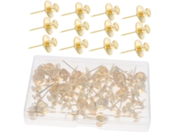 60 Tachuelas De Pared De Doble Cabeza Con Forma De Estrella, Clavos Planos Y Seguros Para Decoración.