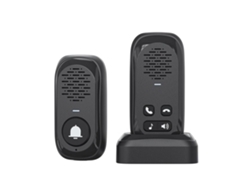 Timbre inalámbrico Ring RF433 con 1 sensor interno, alcance de 300 m, no requiere internet, resistente al agua IP44, voz en tiempo real. Brilvibera_gsg