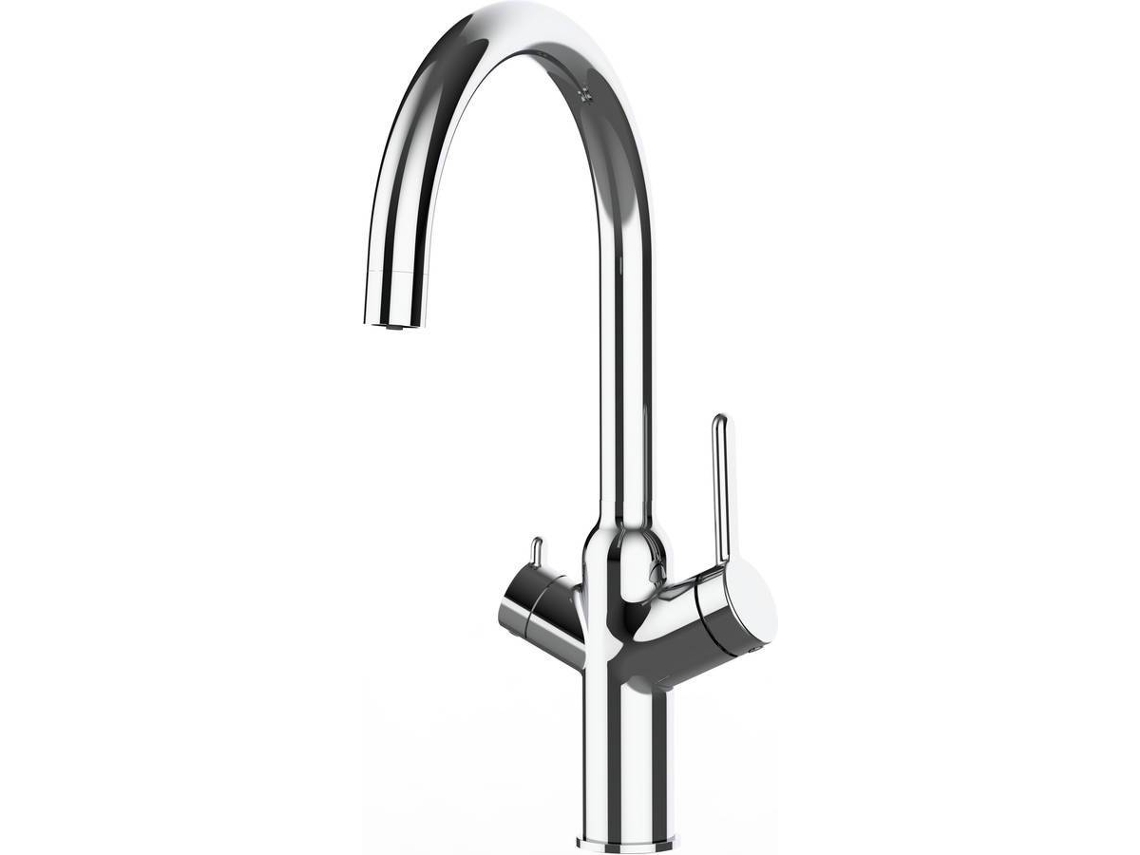Grifo de Cocina VIZIO 4 Vias Tubo Giratória 360° Cromado (Latón)