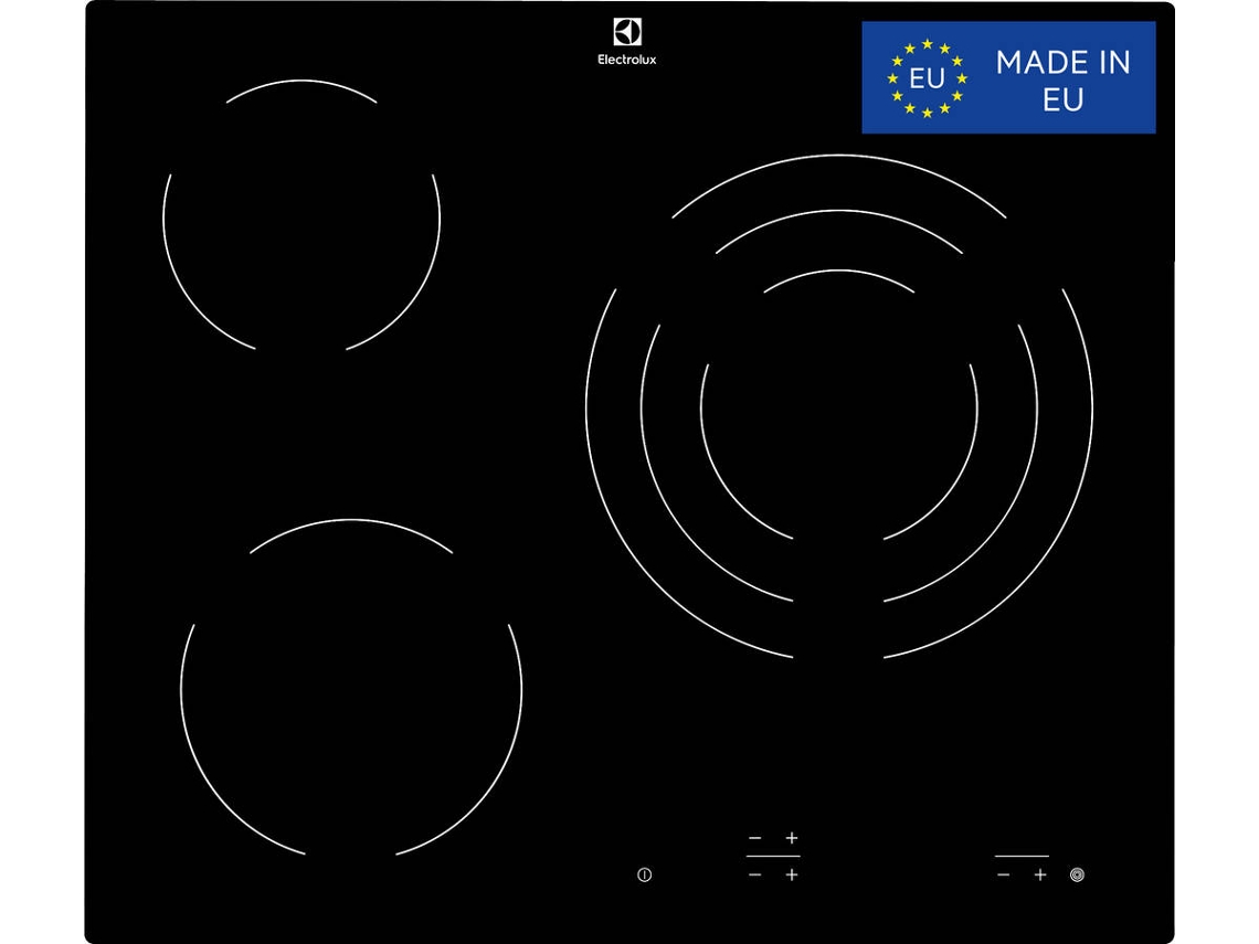 Placa de Vitrocerámica ELECTROLUX EHF6232IOK (Eléctrica - 59 cm - Negro)