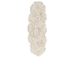 Alfombra de pelo largo BELIANI Mamungari de Acrílico Beige 60x180