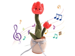 2026-juguete De Peluche Electrónico Cantante Bailarín Con Tulipe Multifunción, Repite Y Habla, Regalo Perfecto Para Navidad Y San Valentín