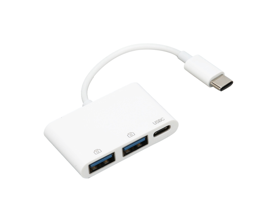 Adaptador Usb 3 En 1 Concentrador De Puertos Múltiples Para Transferencia De Datos De Alta Velocidad Teléfono Computadora