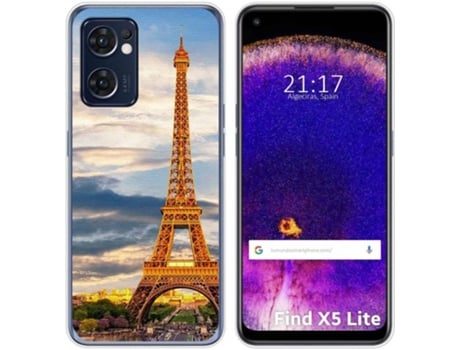 Carcasa Oppo Find X5 Lite 5G TUMUNDOSMARTPHONE Dibujos Paris Multicolor