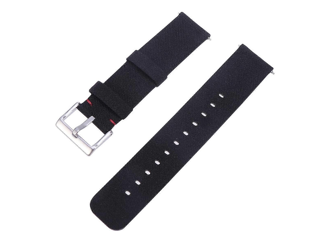 Pulseira De Lona Delicada Para Smartwatch, Substitui A Pulseira Original Compatível Com Fitbit Versa, Preta.