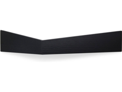 Estantería WOODENDOT Pelican L (Negro - Madera - 57x25x13 cm)