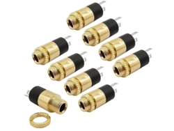 2026-conector De Panel Estéreo Linjou 3.5mm Hembra 3 Terminales 8 Piezas Para Proyectos Diy Audio