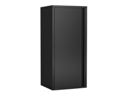 Armario de oficina Burlöv acero 88x40x35 cm - Negro [EN.CASA]