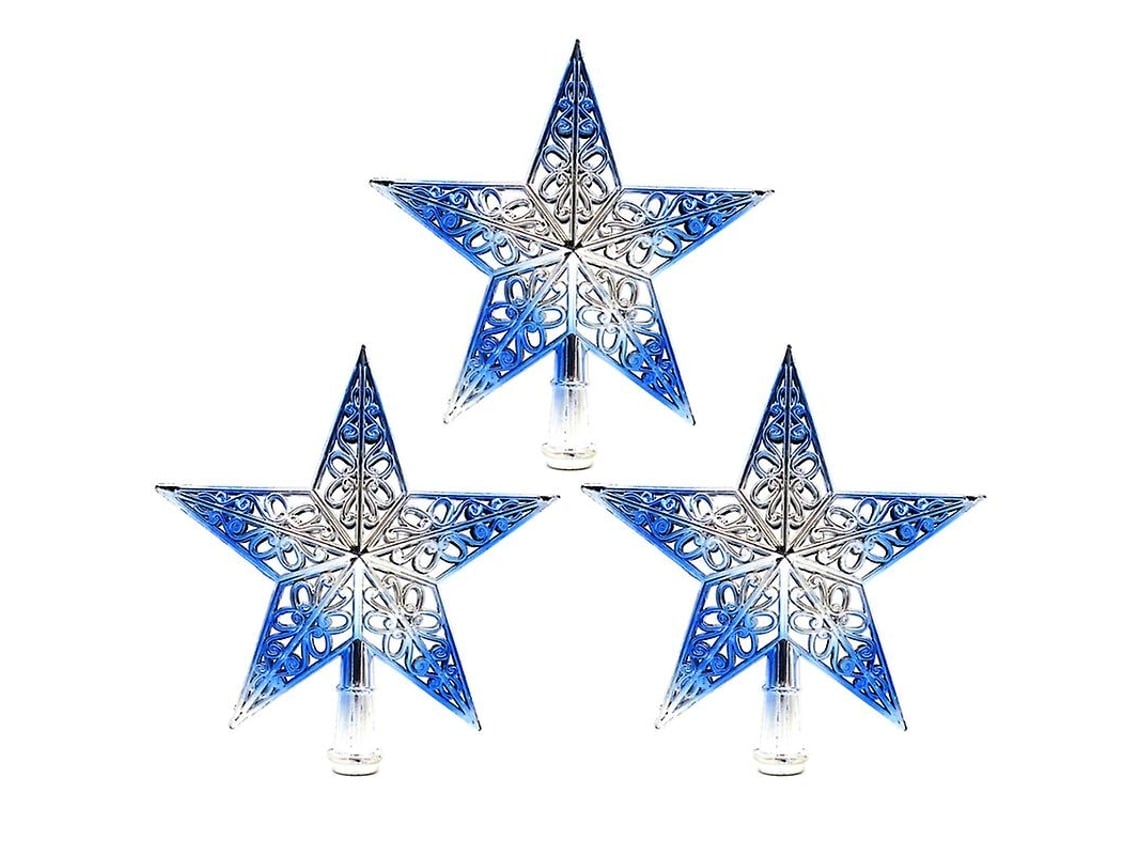 3 Unidades De Estrella Para Árbol De Navidad*