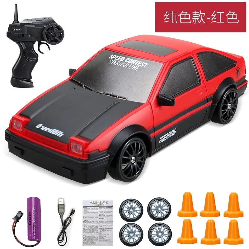 Coche De Control Remoto De 2,4 G Con Tracción En Las Cuatro Ruedas Y Control Remoto De Juguete