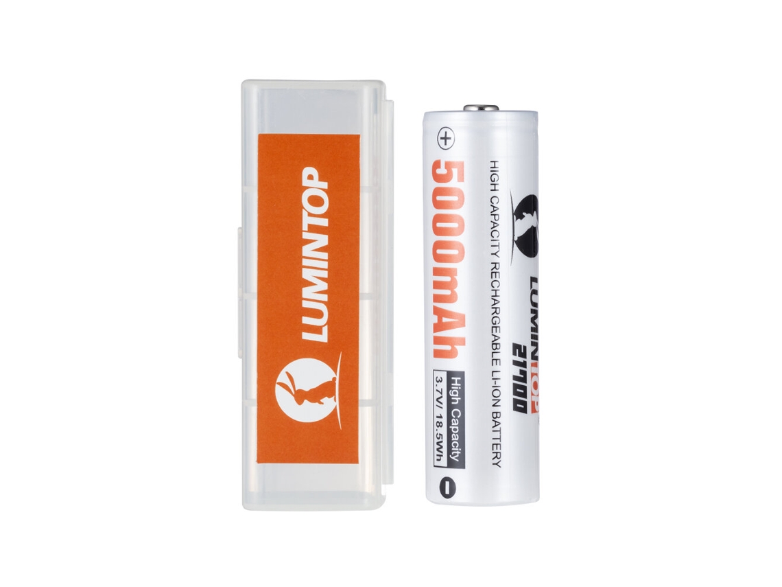 Batería recargable de iones de litio Bulge-lumintop 21700 de 5000 mAh de alta capacidad, 3,7 V/18,5 Wh, para linternas, controles remotos, herramientas domésticas y juguetes.