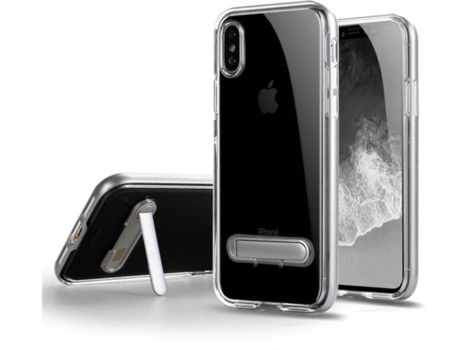 Funda iPhone X WISETONY Hesenkeji-177 Plateado