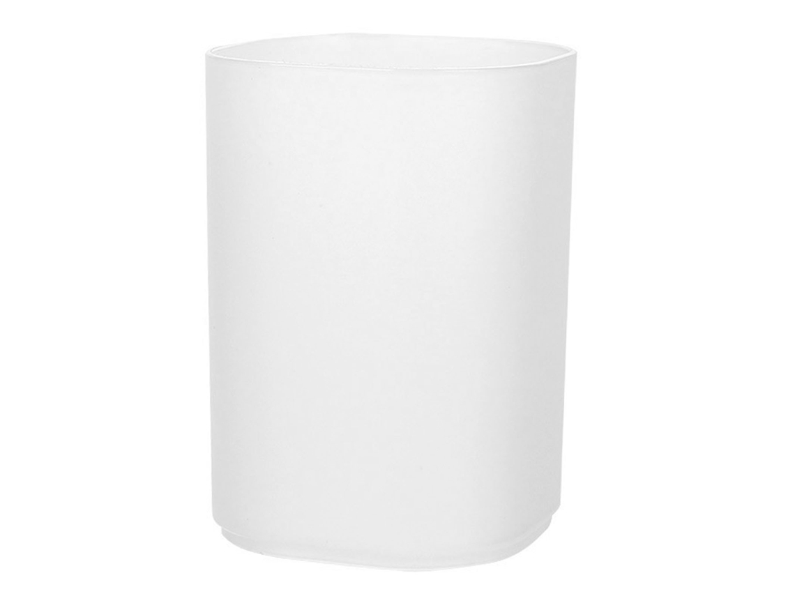 Portalápices Multifuncional De Pp Con Acabado Mate Transparente Para Escritorio, Oficina, Escuela, Blanco.