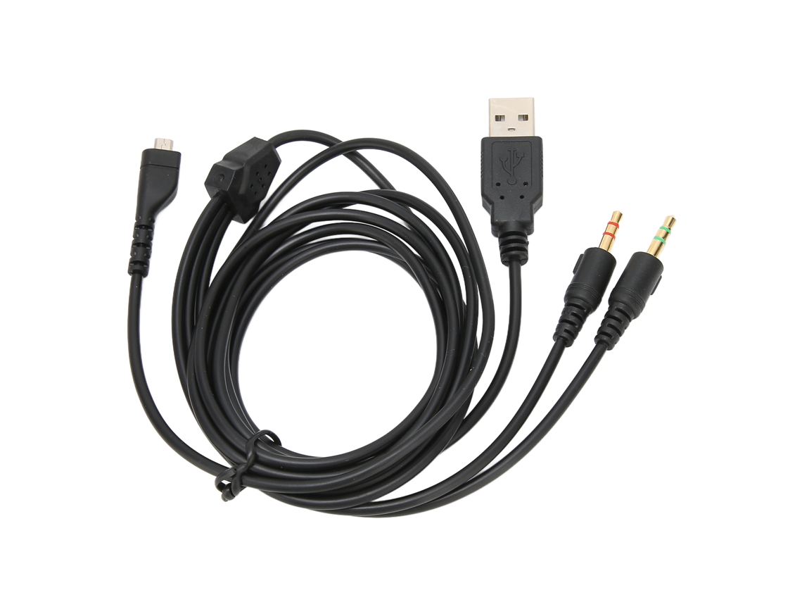 Cable De Audio Para Auriculares Steelseries Arctis Con Conector Usb Y De 3,5 Mm Y 2 M De Iluminación.