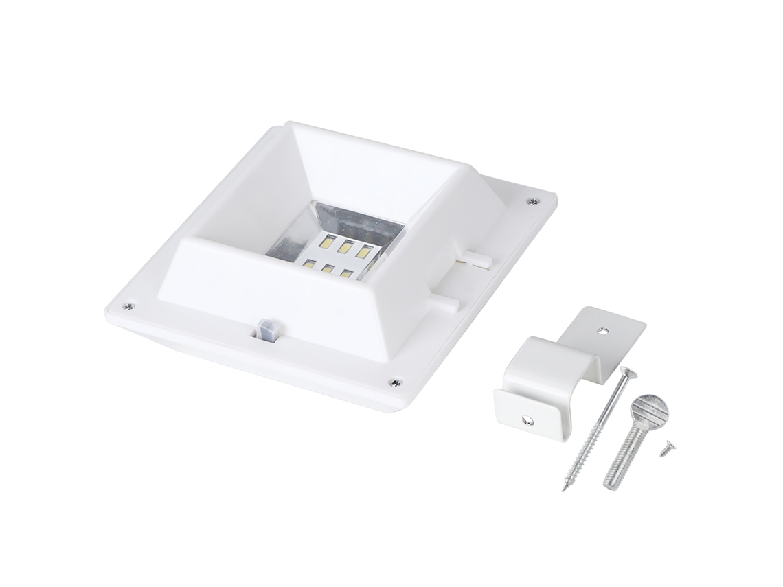 Luz solar para vallas (6 LED, resistente al agua)