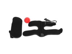 Tobillera ajustable con banda elástica y bola de masaje.