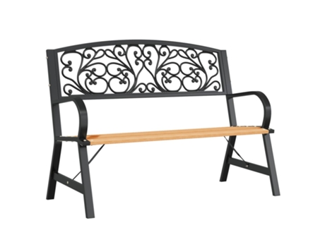 Banco de jardín de madera VIDAXL (120 cm)