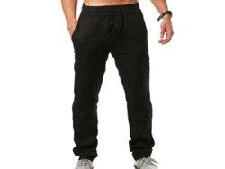 2026-pantalones De Verano Para Hombre Estilo Lino Holgado Para Playa Y Vacaciones