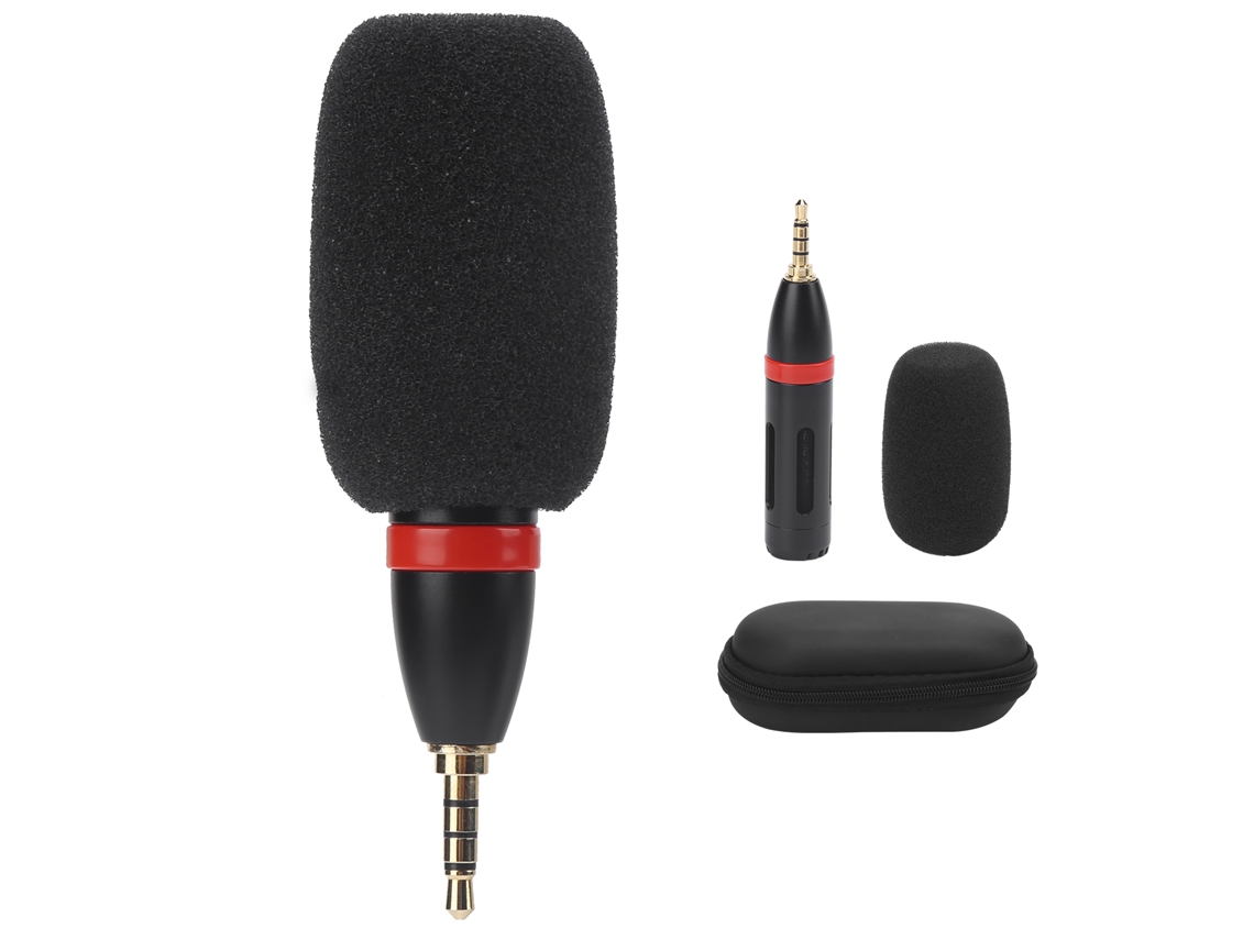 Mini micrófono para smartphone con alta sensibilidad, micrófono pequeño para teléfonos móviles y celulares.