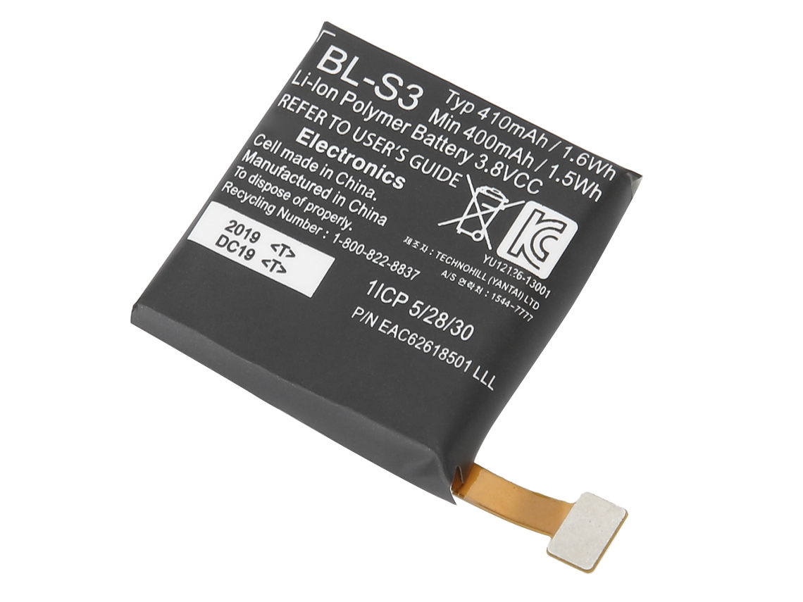 Batería De Polímero De Iones De Litio De Repuesto Para El Reloj Lg G Watch R W110 W150 Urbane.