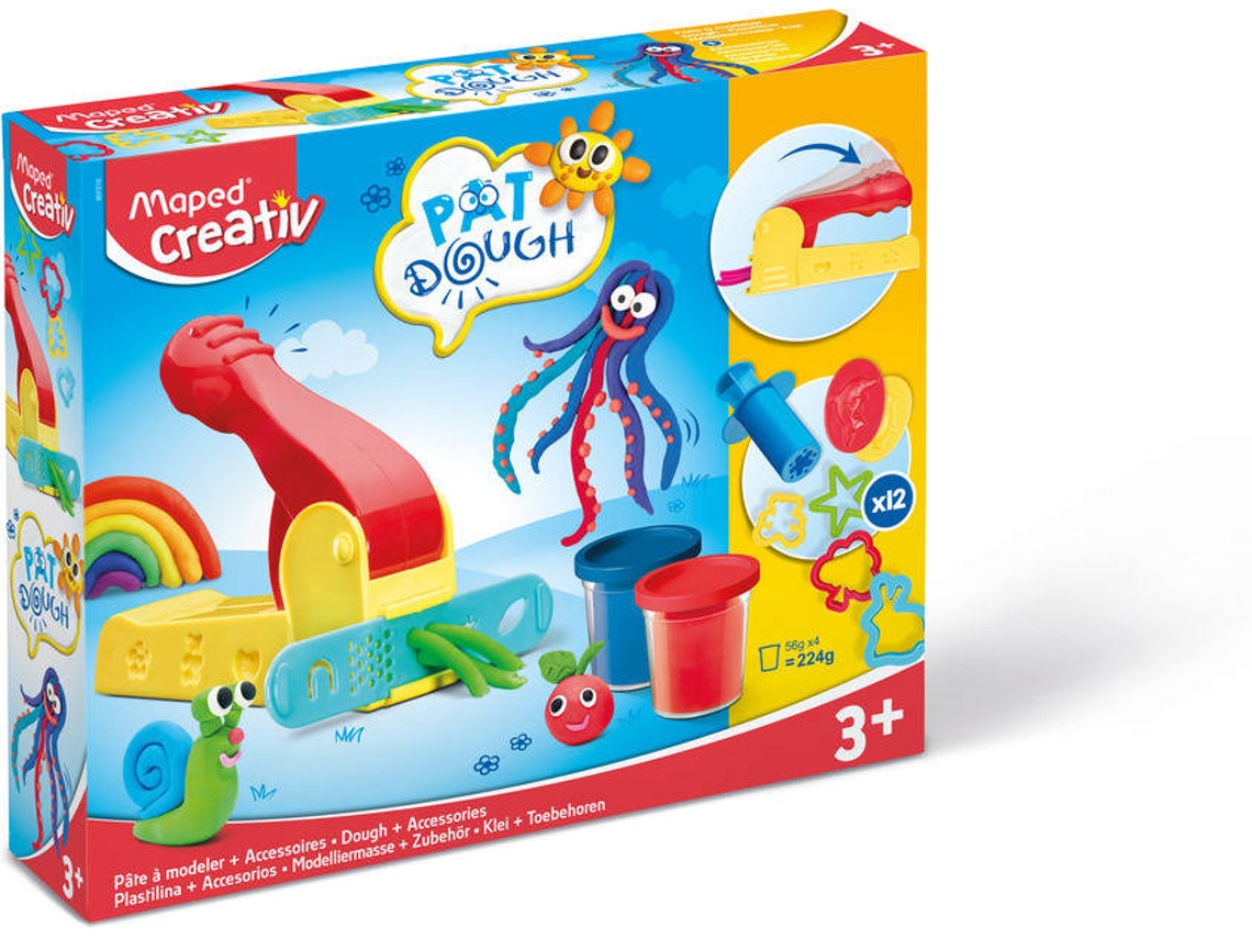 Plastilina MAPED CREATIV Kit De Plastilina X4 + 12 Gr De Accesorios