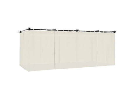 Cenador VIDAXL Crema Acero (6x3 m)