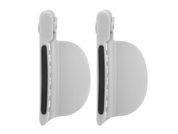 2pcs Pinzas De Partición Capilar Multifuncionales Con Hoja Resistente Al Calor Para Extensión De Cabello Gris
