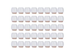 40 Protectores De Silicona Transparente Antideslizantes Para Patas De Sillas Y Mesas.