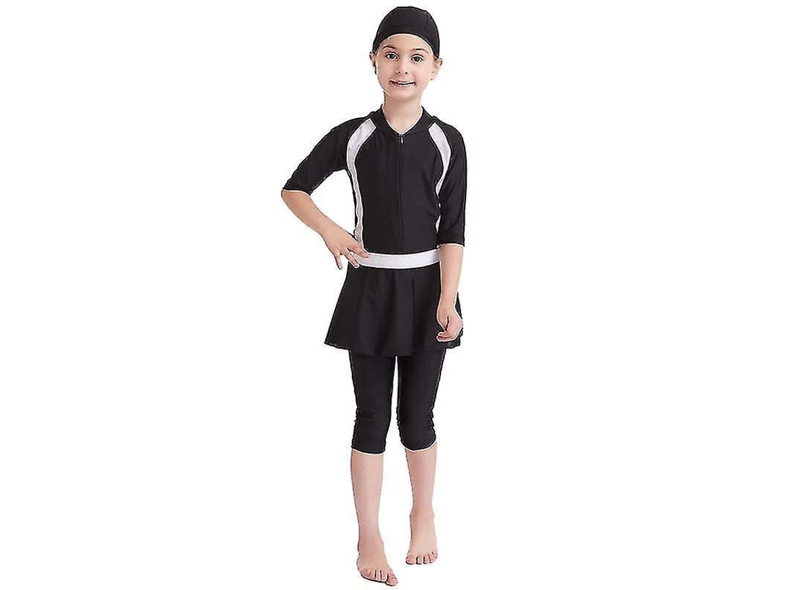 2026-traje De Baño Islámico Para Niñas Modesto Burkini Traje De Playa Niñas 3-15 Años