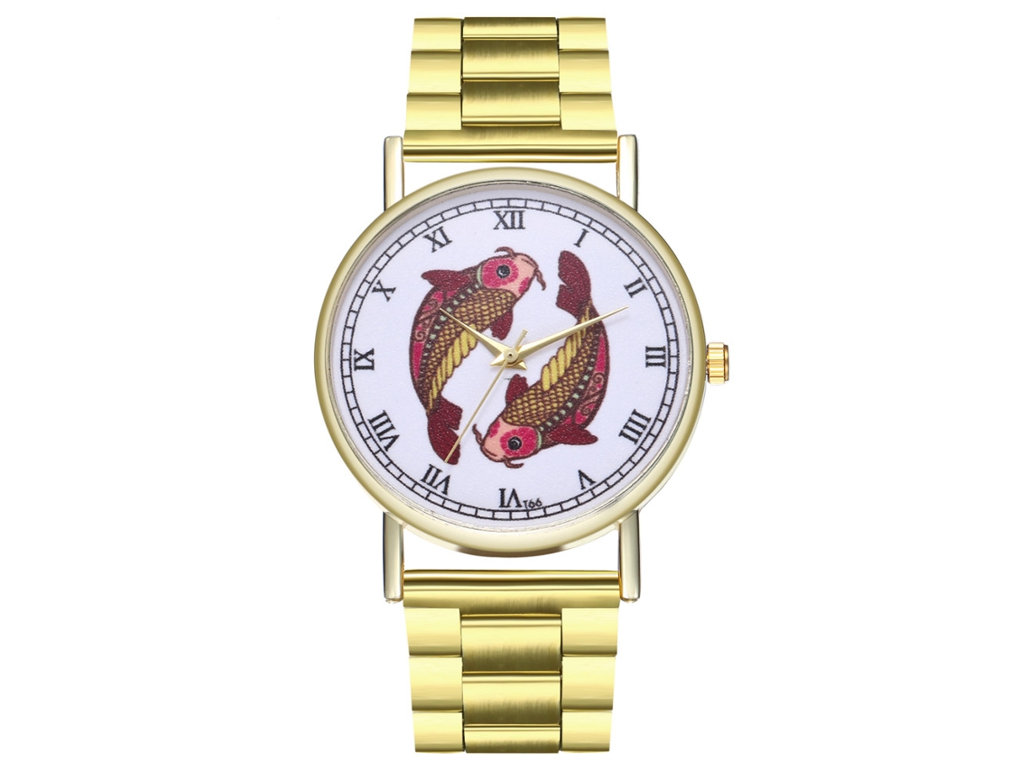 Reloj De Pulsera Analógico De Aleación Con Movimiento De Cuarzo Para Parejas, Diseño Informal.