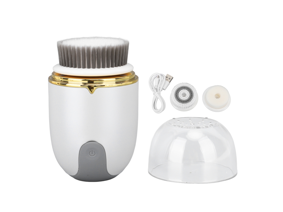 Cepillo De Limpieza Facial Eléctrico Con 3 Cabezales Y 2 Niveles De Potencia.