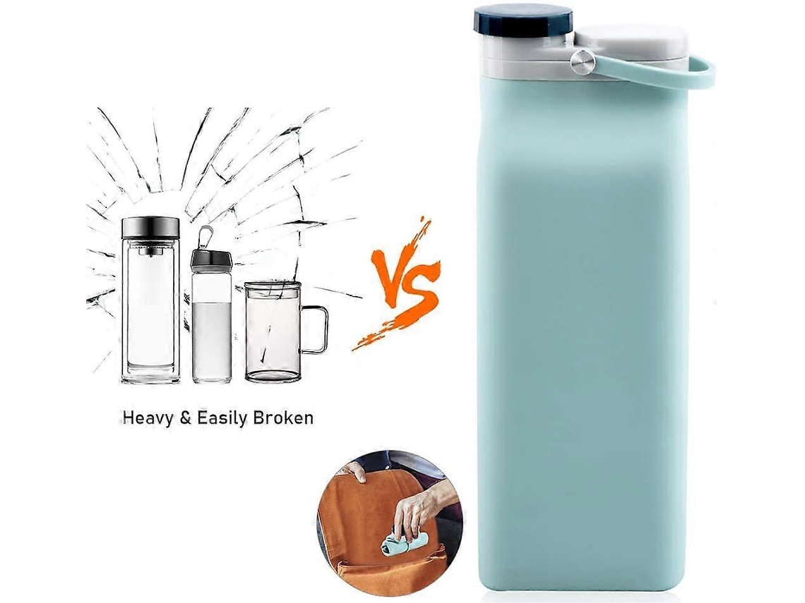 Botella De Agua Plegable Sin Bpa Botella De Agua Plegable Para Viajes Y Deportes Rosewell