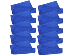 Conjunto De 10 Toalhas De Microfibra Para Secar E Limpar Carros.