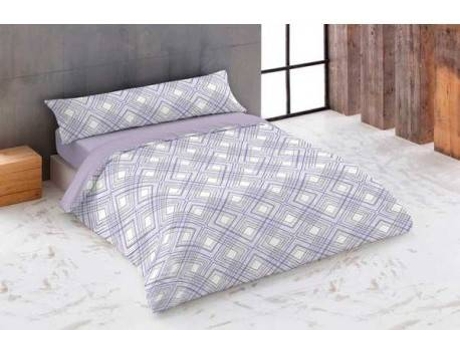 Funda Nórdica Lineas Malva 90 cm