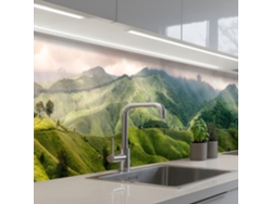 Paneles para salpicadero de cocina - Paisaje - Colinas - Verde 400x60 cm