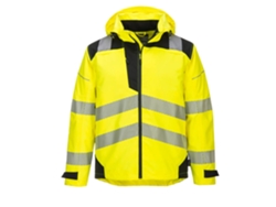 Impermeable Portwest Pw3 Extreme transpirable para exteriores / Amarillo y negro / S