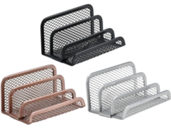 Porte-lettres De Bureau En Metal 3 Pièces Organizer Courrier Avec Compartiments Verticaux Trieur