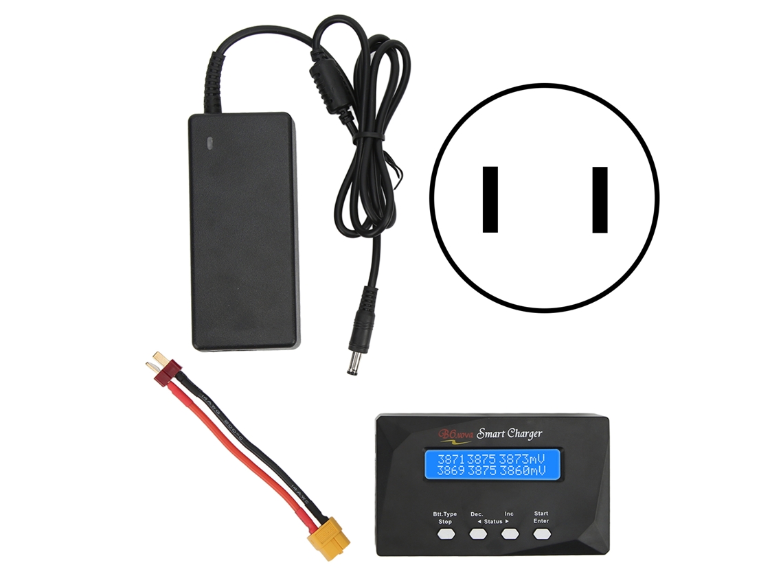 2026velora-cargador Balanceado De Baterías 60w Con Descargador Digital Ajuste Automático 100-240v Plug Us