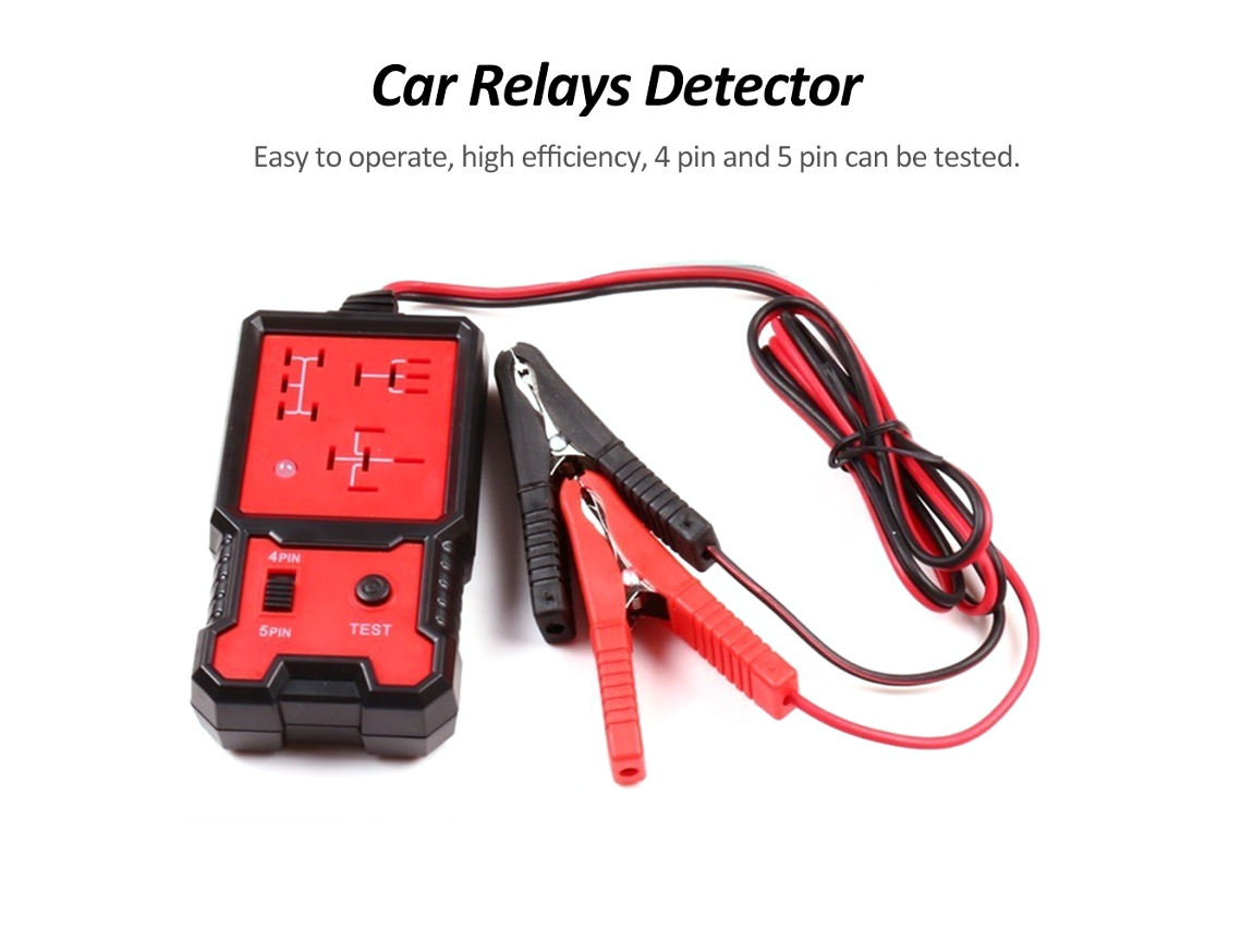 Cnbj-707 Probador De Relés Automotrices De 12 V, Detector De Fallas De 4 Y 5 Pines, Herramienta De Diagnóstico Para Automóviles